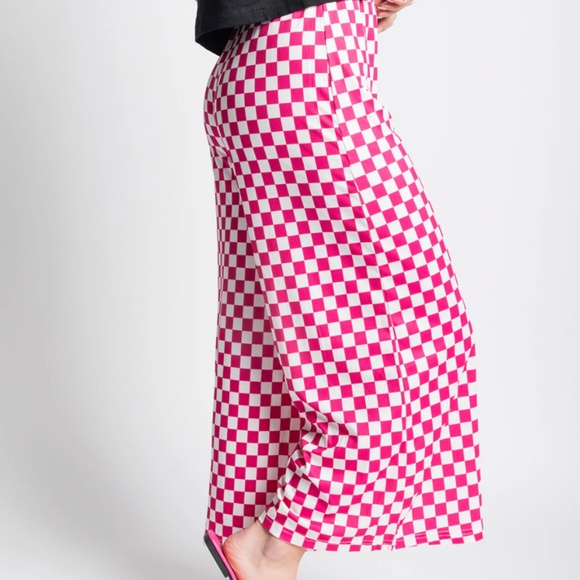 WKNDchasers My Reputation Checkered Pants, Pink, XL - Picture 4 of 8